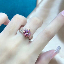 Load image into Gallery viewer, Pink Emerald Brilliant 3.0 Ct.TW Diamond Cocktail Ring in Rose Gold