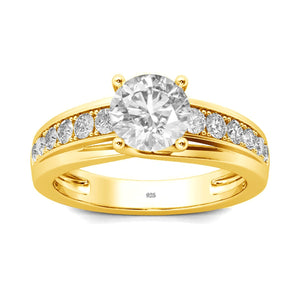 1.0 Ct.TW Round Brilliant VVS Diamond Solitaire Engagement Wedding Ring