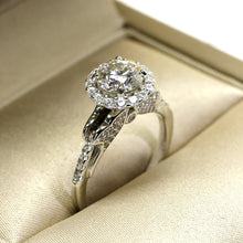 Load image into Gallery viewer, 1.0 Ct.TW Round Brilliant VVS Solitaire Diamond Ring in White Gold