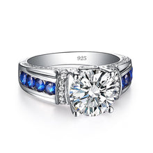 Load image into Gallery viewer, 2.0–3.0 Ct.TW Round Brilliant Diamond Ring in 14K White or Yellow Gold