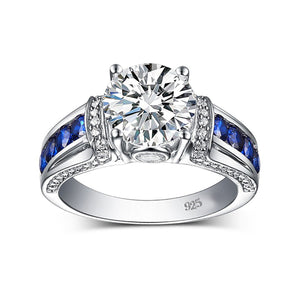 2.0–3.0 Ct.TW Round Brilliant Diamond Ring in 14K White or Yellow Gold