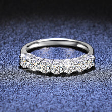 Load image into Gallery viewer, 1.28 Ct.TW Round Brilliant 7 side stones Diamond Ring in White Gold