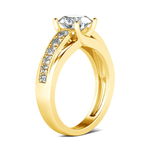 1.0 Ct.TW Round Brilliant VVS Diamond Solitaire Engagement Wedding Ring