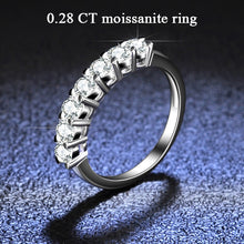 Load image into Gallery viewer, 1.28 Ct.TW Round Brilliant 7 side stones Diamond Ring in White Gold