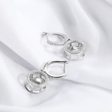 Load image into Gallery viewer, Round Brilliant Diamond Earrings in White Gold 1.0 Ct.TW or 2.0 Ct.TW