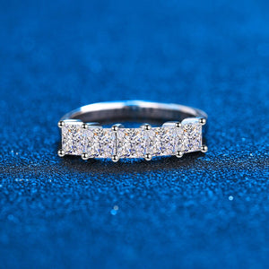 White Gold 2.0 Ct.TW Princess Brilliant VVS Five Diamond Cocktail Ring