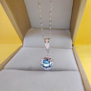 White Gold Diamond Necklace in 1.0 Ct.TW Multiple Color Options