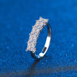 White Gold 2.0 Ct.TW Princess Brilliant VVS Five Diamond Cocktail Ring