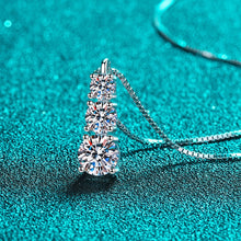 Load image into Gallery viewer, Diamond Pendant Necklace in White Gold, 1.8 Ct.TW Total Carat Weight