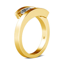 Load image into Gallery viewer, Three-Stone Diamond Ring 0.9 Ct.TW in White, Yellow, or Rose Gold