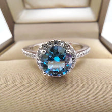 Load image into Gallery viewer, Round Brilliant Diamond Cocktail Ring in White Gold – 1.0 Ct | 2.0 Ct