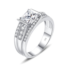 Load image into Gallery viewer, 1.2 Ct.TW Princess Briliant VVS Diamond Engagement Ring in Gold Options