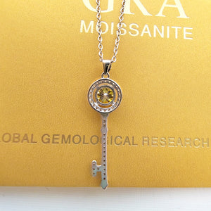 1.0 Ct.TW Round Brilliant in White Gold – VVS Clarity Diamond Necklace
