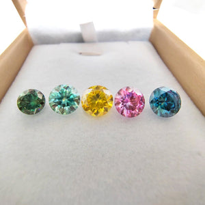 1.0 Ct.TW Round Diamond Necklace Multiple Color Options in White Gold