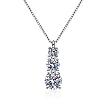 Load image into Gallery viewer, Diamond Pendant Necklace in White Gold, 1.8 Ct.TW Total Carat Weight