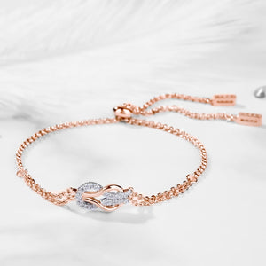 0.2 Ct.TW Round Brilliant VVS Diamonds Bracelet in 18K Gold Options