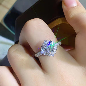 1.0 Ct.TW Round Brilliant VVS Diamond Prism Promise Ring in White Gold