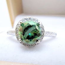 Load image into Gallery viewer, Round Brilliant Diamond Cocktail Ring in White Gold – 1.0 Ct | 2.0 Ct