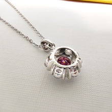 Load image into Gallery viewer, 1.0 Ct.TW Round Diamond Necklace Multiple Color Options in White Gold