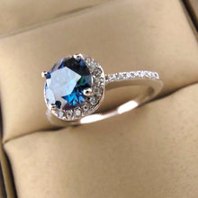 Load image into Gallery viewer, Round Brilliant Diamond Cocktail Ring in White Gold – 1.0 Ct | 2.0 Ct