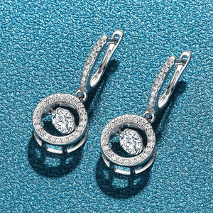 Round Brilliant Diamond Earrings in White Gold 1.0 Ct.TW or 2.0 Ct.TW