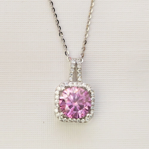 Elegant White Gold Diamond Necklace 1.0 Ct.TW | 2.0 Ct.TW Round Brilliant