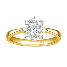 Load image into Gallery viewer, Elegant 1.8 Carat Round Brilliant VVS Cocktail Halo Diamond Lotus Ring