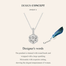 Load image into Gallery viewer, 1.0 Ct.TW Round Brilliant  Lab Created Diamond Necklace in White Gold
