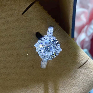 1.0 Ct.TW Round Brilliant VVS Diamond Prism Promise Ring in White Gold