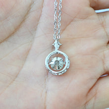 Load image into Gallery viewer, White Gold Diamond Necklace 0.5 Ct - 1.0 Ct Round Brilliant in S-925