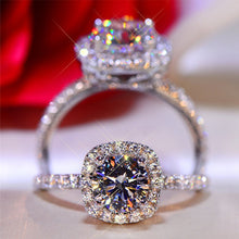 Load image into Gallery viewer, White Gold 0.5 to 3 Ct.TW Round | Princess Brilliant Diamond Ring