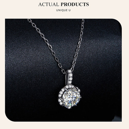 1.0 Ct.TW Round Brilliant  Lab Created Diamond Necklace in White Gold