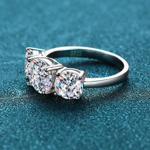 Elegant 18K White Gold Diamond Rings in 2.0 Ct.TW, 4.0 Ct.TW Options