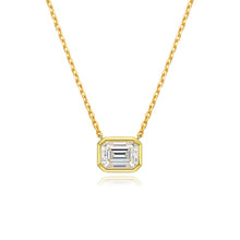 Load image into Gallery viewer, 2.0 Ct.TW Emerald Brilliant VVS Diamond Necklace in 18K Gold Options