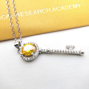 1.0 Ct.TW Round Brilliant in White Gold – VVS Clarity Diamond Necklace