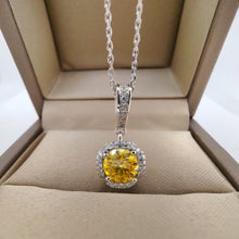 Load image into Gallery viewer, White Gold Diamond Necklace in 1.0 Ct.TW Multiple Color Options