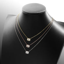Load image into Gallery viewer, 2.0 Ct.TW Emerald Brilliant VVS Diamond Necklace in 18K Gold Options