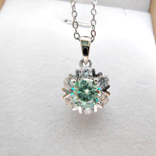 Load image into Gallery viewer, 1.0 Ct.TW Round Diamond Necklace Multiple Color Options in White Gold