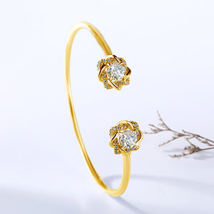 2.0 Ct.TW Round Brilliant VVS Diamond Bracelet in 18K Gold Options