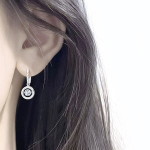 Round Brilliant Diamond Earrings in White Gold 1.0 Ct.TW or 2.0 Ct.TW
