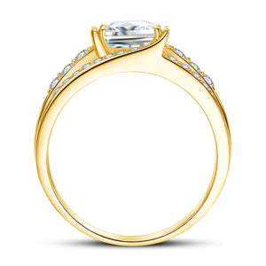 1.2 Ct.TW Princess Briliant VVS Diamond Engagement Ring in Gold Options