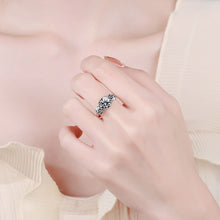 Load image into Gallery viewer, Three-Stone Round Brilliant 2.0–4.0 Ct.TW Diamond Ring 18K White Gold