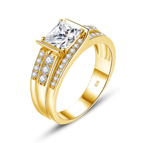 1.2 Ct.TW Princess Briliant VVS Diamond Engagement Ring in Gold Options