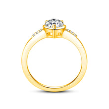 Load image into Gallery viewer, Heart-Shaped 0.8 Ct.TW in White, Yellow, or Rose Gold Diamond Ring