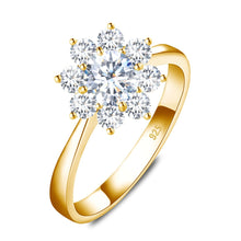 Load image into Gallery viewer, Elegant 1.8 Carat Round Brilliant VVS Cocktail Halo Diamond Lotus Ring