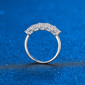 White Gold 2.0 Ct.TW Princess Brilliant VVS Five Diamond Cocktail Ring