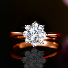 Load image into Gallery viewer, Elegant 1.8 Carat Round Brilliant VVS Cocktail Halo Diamond Lotus Ring