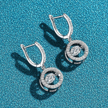 Load image into Gallery viewer, Round Brilliant Diamond Earrings in White Gold 1.0 Ct.TW or 2.0 Ct.TW