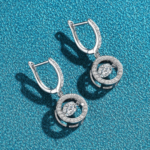 Round Brilliant Diamond Earrings in White Gold 1.0 Ct.TW or 2.0 Ct.TW