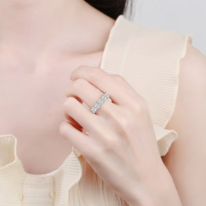 White Gold 2.0 Ct.TW Princess Brilliant VVS Five Diamond Cocktail Ring